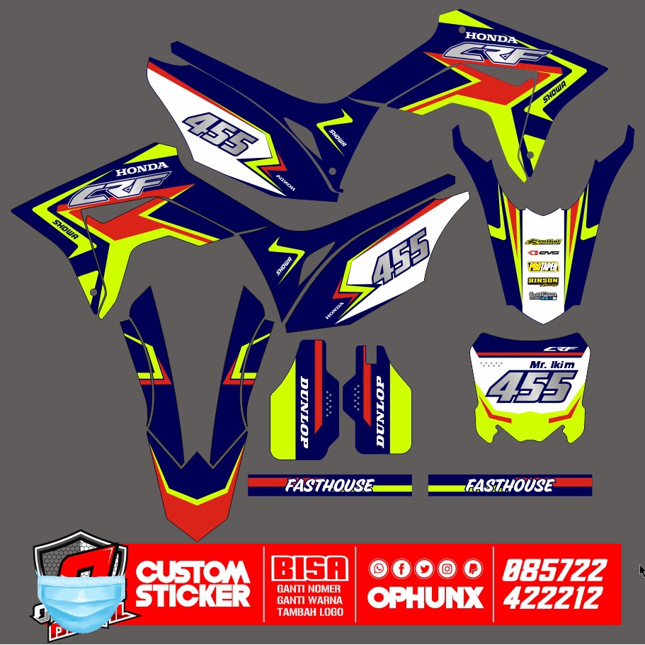 Stiker DECAL CRF 150 L Sticker Custom (3)