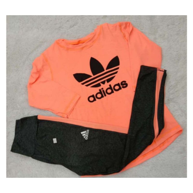 Satu Set Baju senam aerobik Lengan pendek