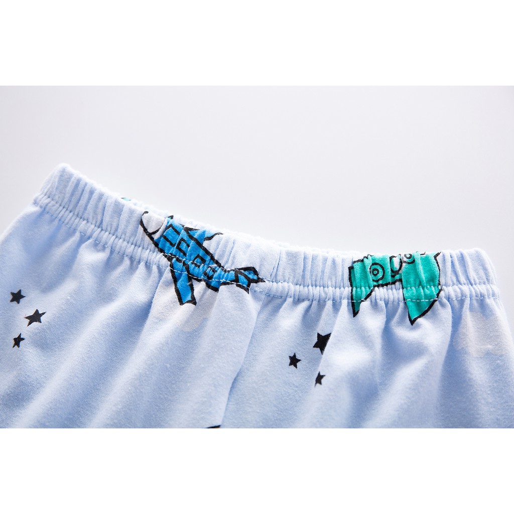 Setelan Baju Tidur Anak Laki-laki Bahan katun lengan panjang Piyama Anak Cewek sleepwear import-8