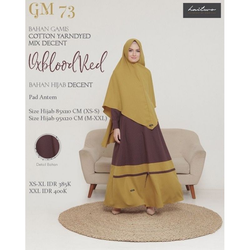 GAMIS GM 73 by HAITWO / HAIHAI /GAMIS SYARI / Fashion Muslim