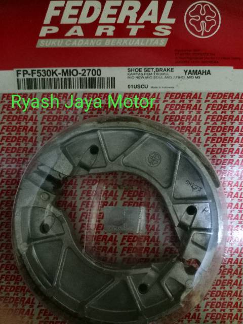 Kampas rem belakang federal untuk yamaha mio/mio new/mio m3/mio J/fino/ xeon/xeon rc/soul gt/lexxi