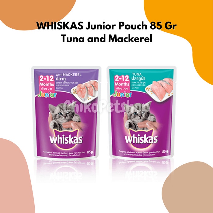 

Gg0Hh Wishkas Junior Pouch 85 Gr - Tuna Dan Mackerel - Tuna Ds0kk