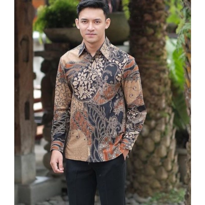 KEMEJA BATIK LENGAN PANJANG COD BERGABUNG LAH MURAH MERIAH MOTIF MODERN