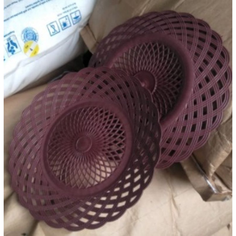 piring Rotan/piring Rotan Plastik/piring Rotan praktis/piring Hajatan