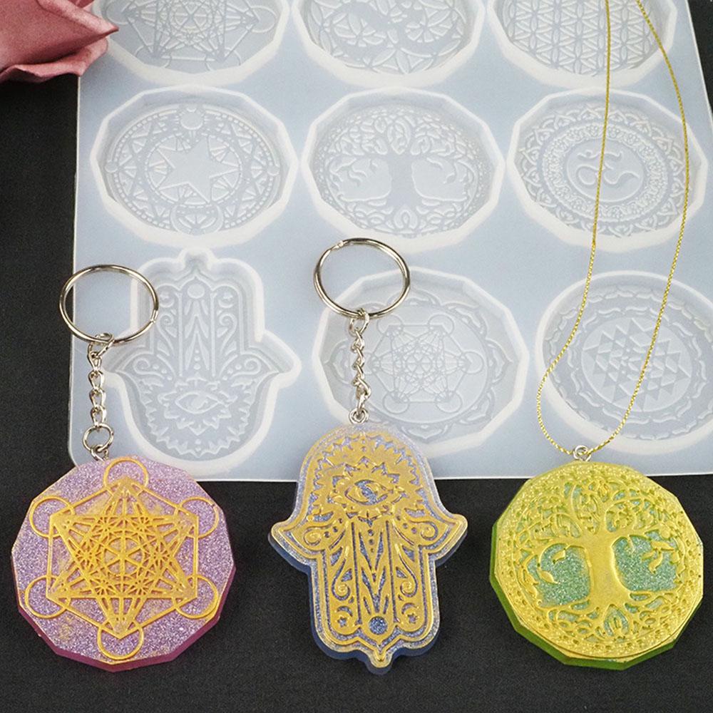 Preva Resin Mold Dekorasi Rumah Hamsa Hand Handmade Cetakan Silikon