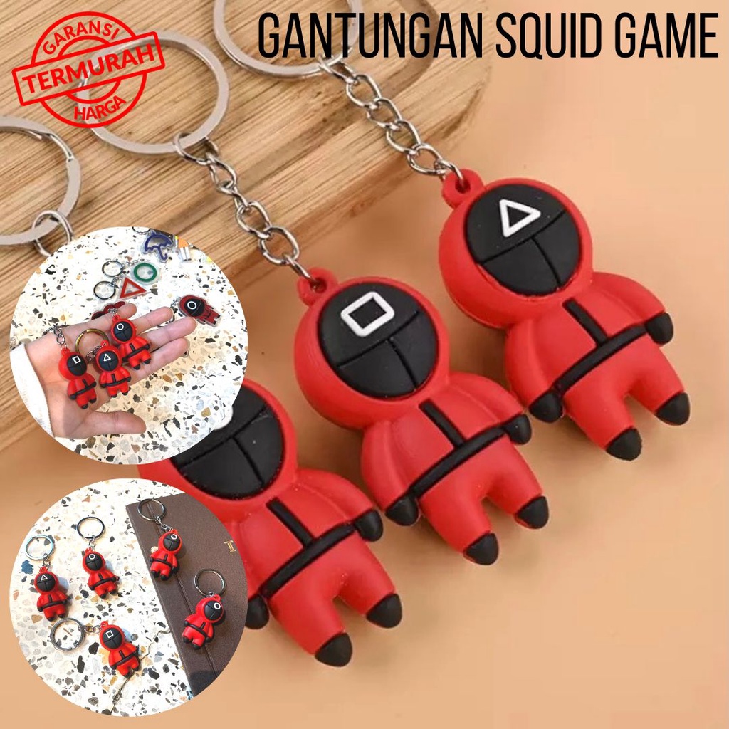 MATAHARI - GANTUNGAN KUNCI SQUID GAME KEY CHAIN SQUID GAME