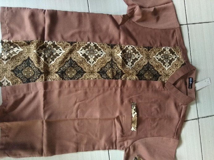 Gamis Remaja Couple Pasangan Gamis Lamaran Motif Batik Kombinasi Balotelli Premium Gamis Syar I