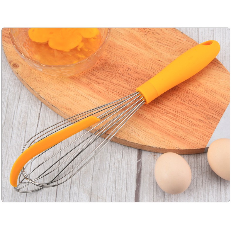 Premium Stainless Steel Whisk Pengocok Telur Adonan Dengan Scraper