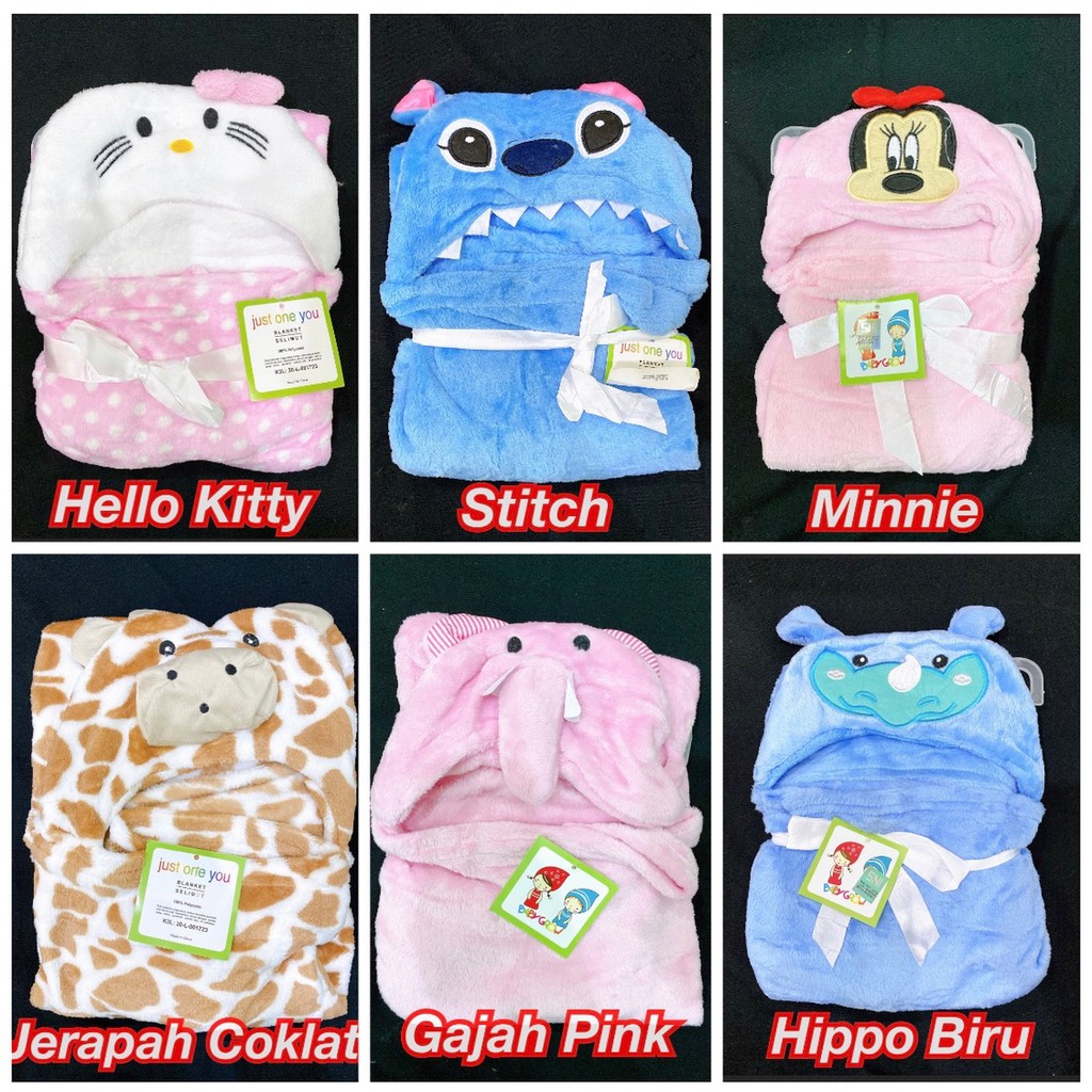 Selimut Topi Double Fleece Baby Boy &amp; Girl Murah CBKS HK LC