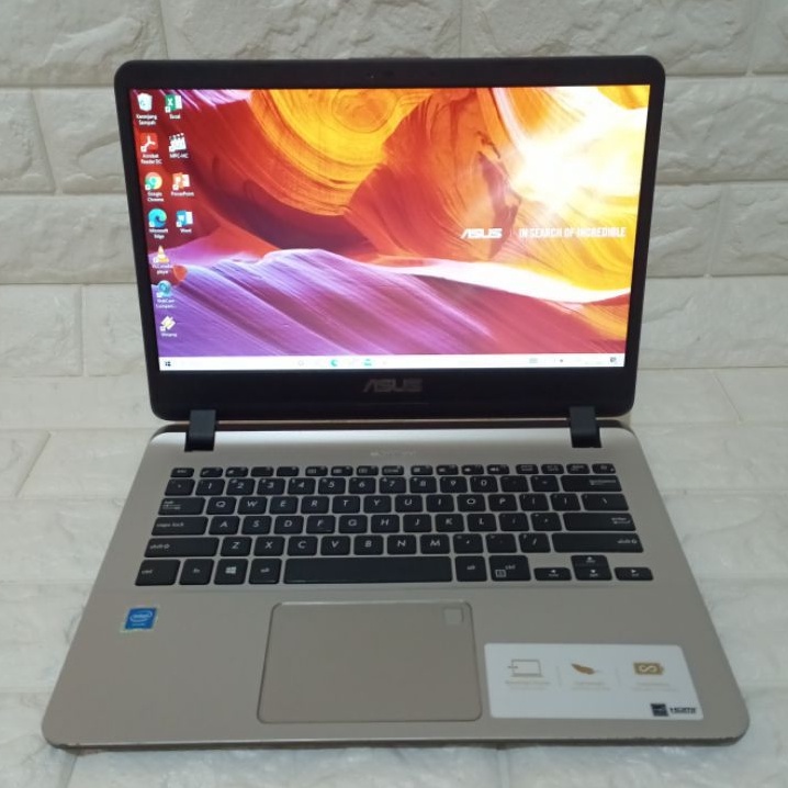 Laptop ASUS A407M Superslim Fingerprint Intel N4000 RAM 4GB SSD 240GB windows 10