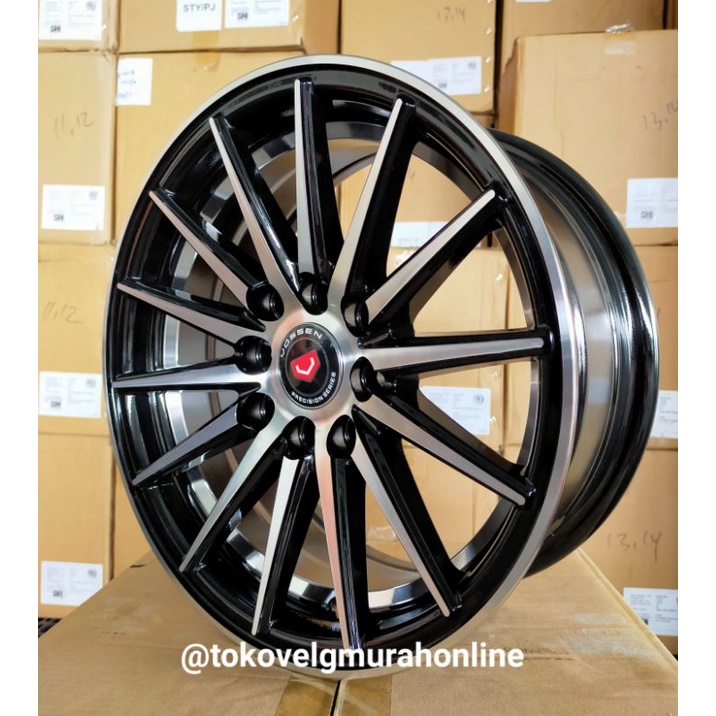 TVMO Velg Mobil Ring 14 hole 8 Vossen VFS2 Silver Undercut (4pcs)