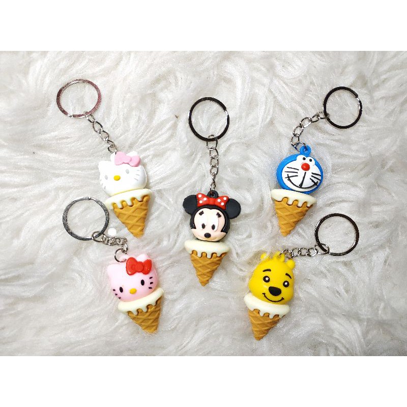 GK01 Gantungan Kunci Ice Cream Cone 5cm