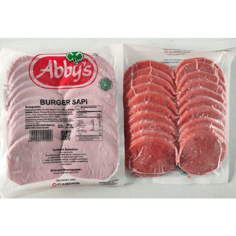 

Abby's Burger Sapi 300gr – Abbys Burger Mini isi 20