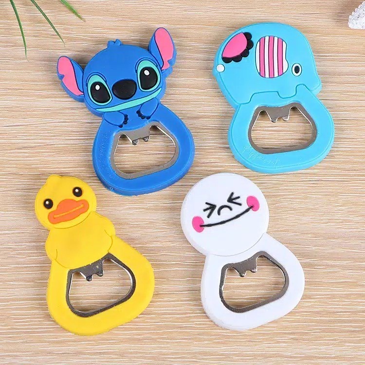 PEMBUKA TUTUP BOTOL MOTIF KARTUN / PEMBUKA BOTOL MAGNET MOTIF KARTUN LUCU - BD