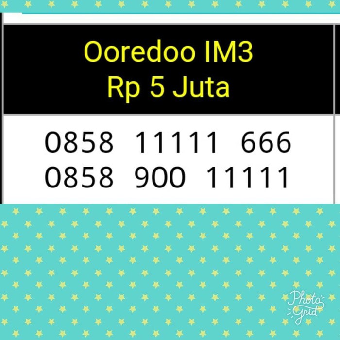 nomor cantik(0858 11111 666(0858 900 11111)im3 ooredoo