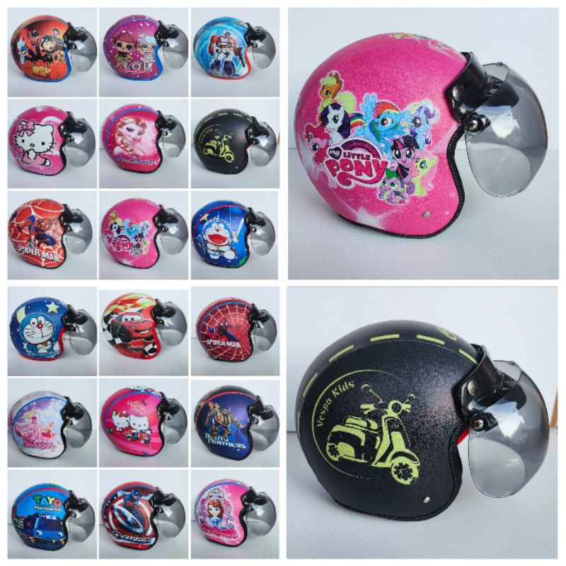 Helm Bogo Anak muat untuk umur 5-7 tahun