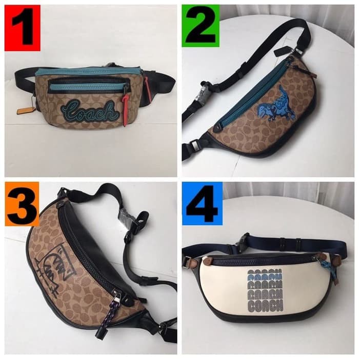 Coach Rivington Belt Waist Bag In Signature - Tas Coach ORIGINAL Asli Authentic 100%