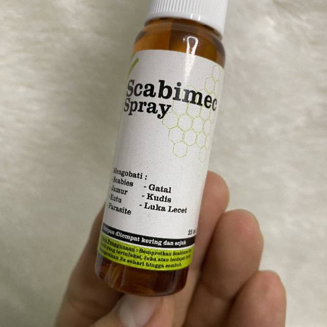 Scabimec spray obat anti infeksi kulit kutu jamur scabies demodex kudis koreng eksim gatal