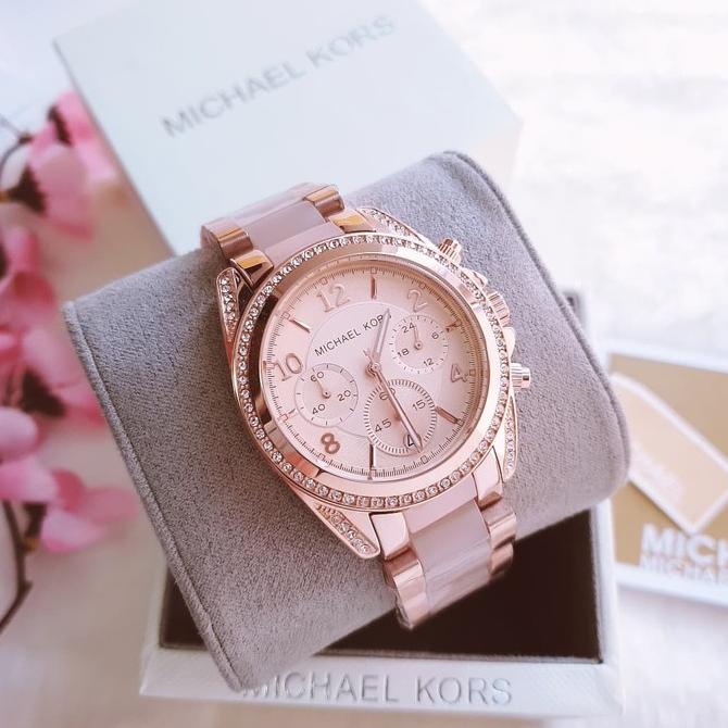 $Diskon$ Jam Tangan Wanita Merk Michael Kors Original Type Mk-5943 Baterai "Q@