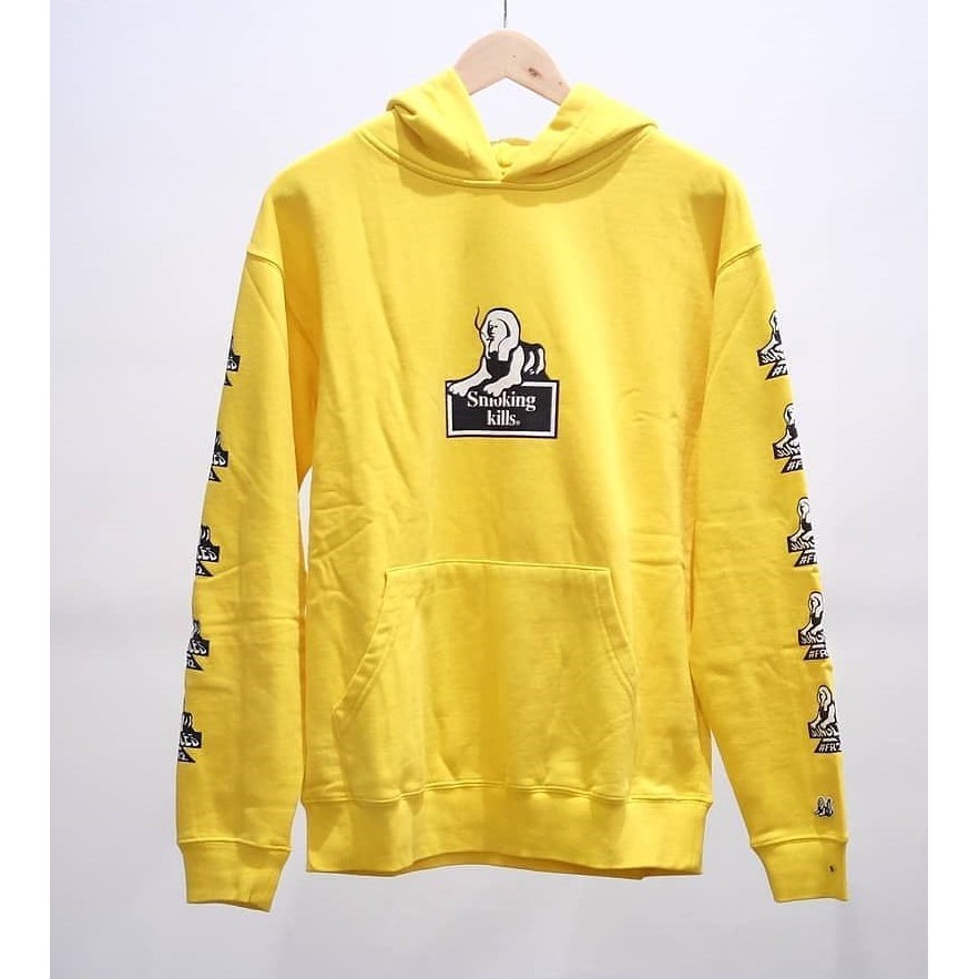 Fxxkingrabbits Fr2 Smoking Kills Hoodie Yellow Shopee Indonesia
