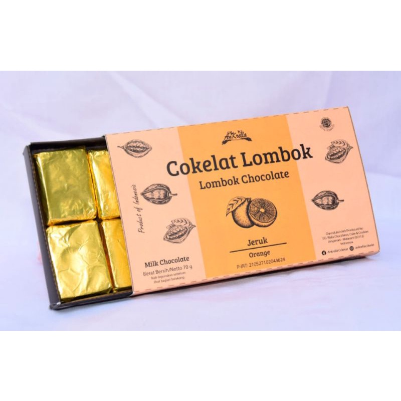 

Cokelat Lombok Ankrella varian jeruk 70 gram