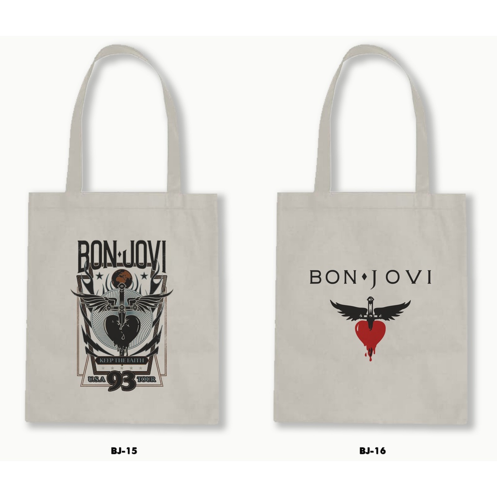 TOTE BAG BLACU - BON JOVI 01