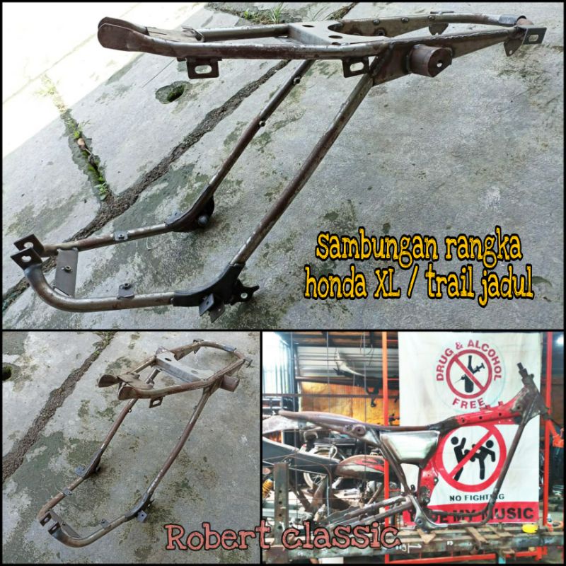 Frame rangka belakang honda xl 125 sambungan rangka honda xl 125