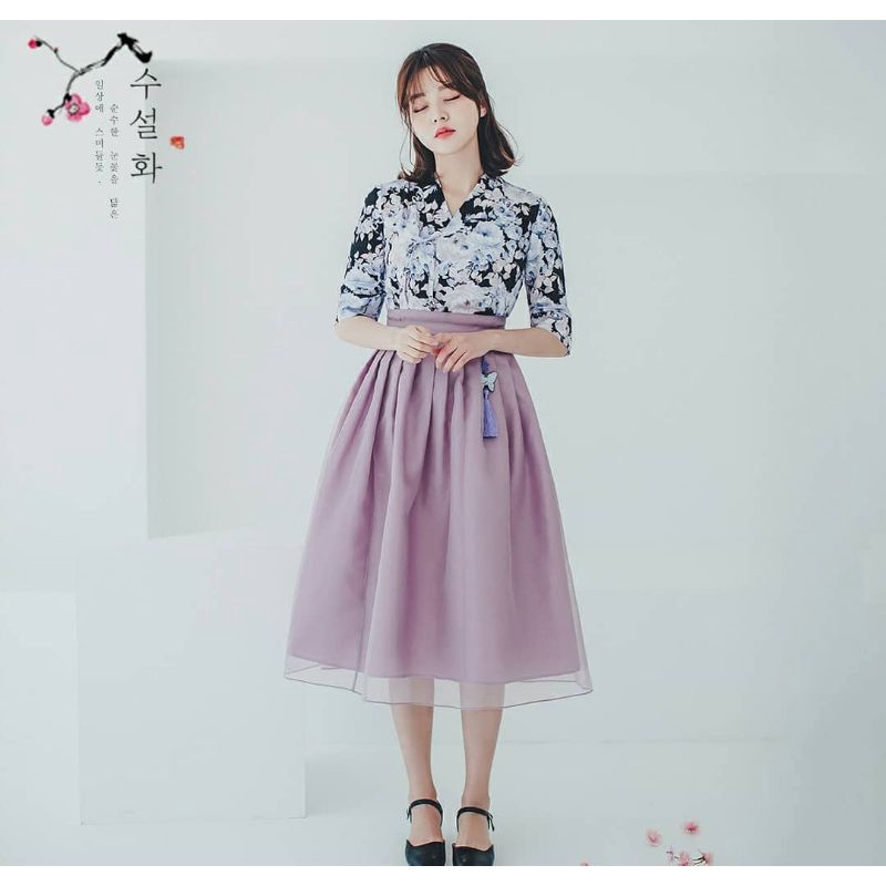 HANBOK KOREA HANBOK KOREA MIDI HANBOK SET KEMEJA HANBOK ROK LILIT HANBOK