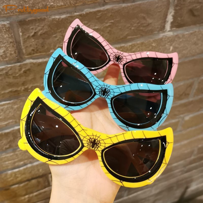 Kacamata Hitam Anak Spider-Man Baru Anti-Uv Naungan Fashion Anak Kacamata Matahari Gaya Pribadi - PD