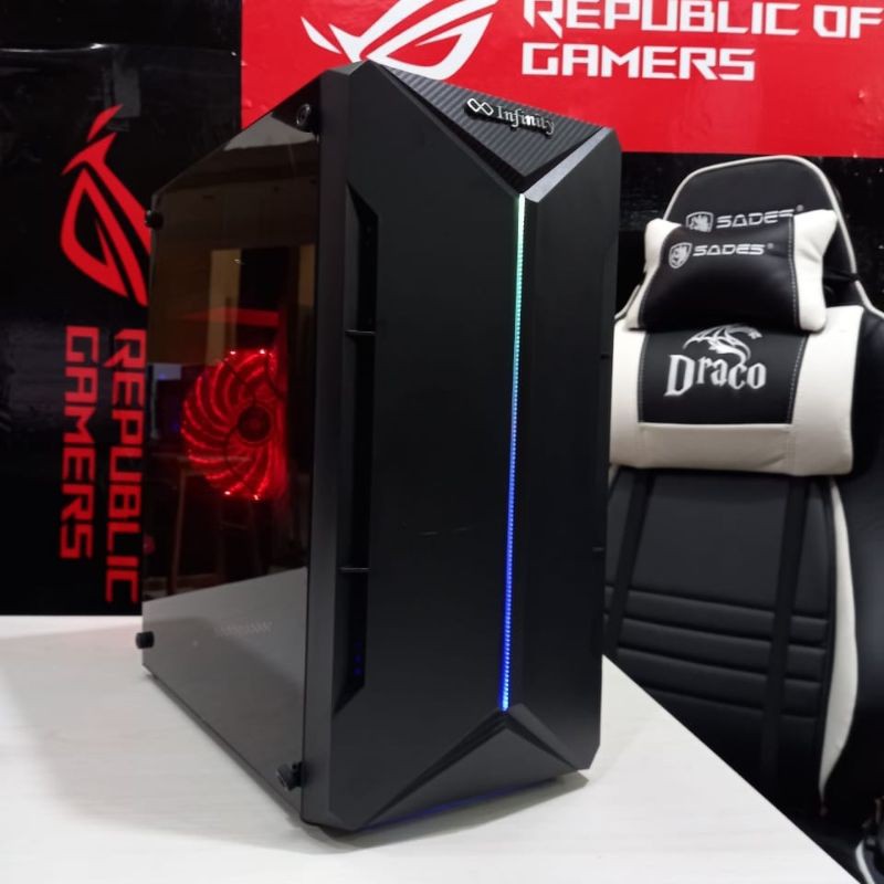 PC Gaming editing Amd Apu A8 7650 ram 8gb hdd 500 siap pakai