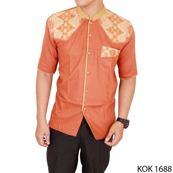 Koko Lengan Panjang Katun Orange – KOK 1688