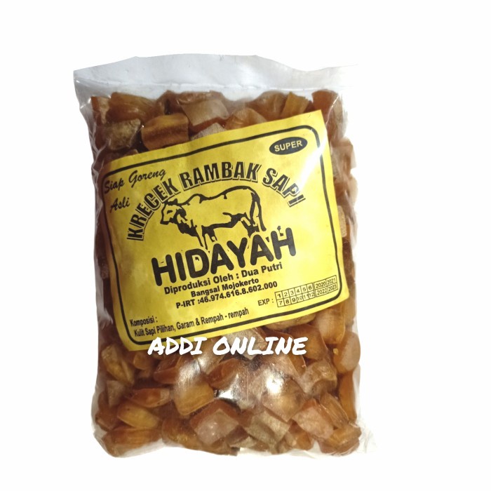 

NEW PRODUCT Krecek Rambak Sapi Mentah Kerupuk Kulit Mojokerto Super 500g AR134