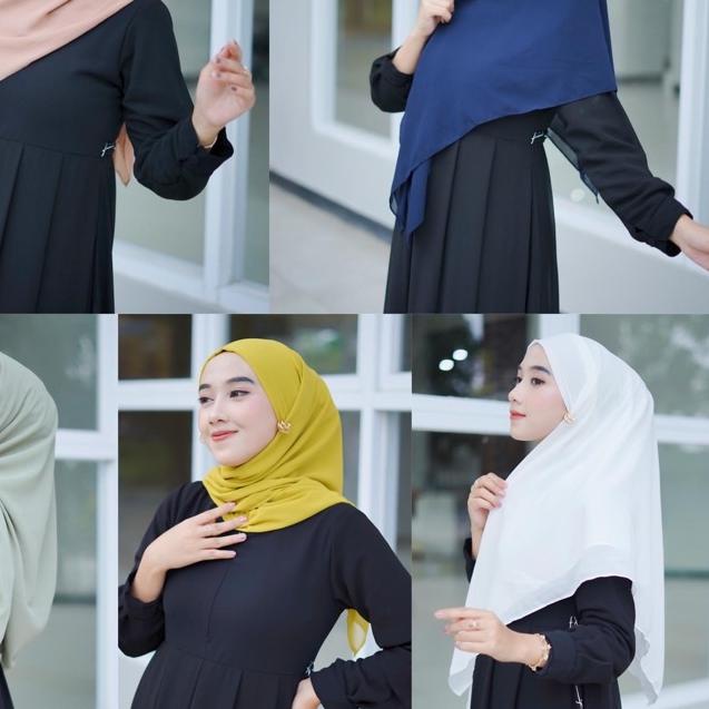 ◄ Segi Empat Instan Melayu / Hijab Square Malaysia / Kerudung Persegi Tali Ikat / Jilbab Ceruty Baby