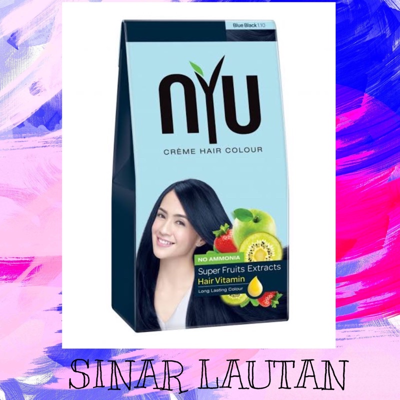 NYU CREME HAIR COLOUR BLUE BLACK / SEMIR RAMBUT NYU