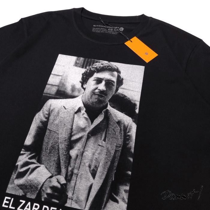 Kaos Pablo Escobar - Cartel De Medellin - Hitam