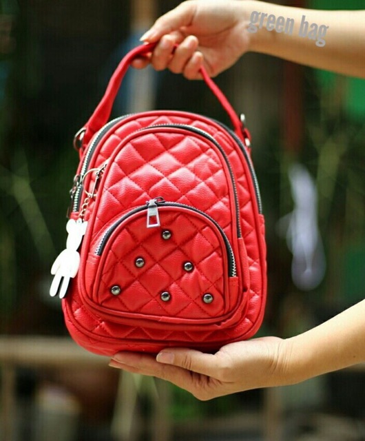 New FABULOUS Tas Mini Mungil EGG-STUD Jait-jait Full /tas mini multifungsi bisa teng2 selempang