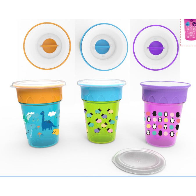 Baby Safe AP012 360° Sipper Cup / Mangkuk Minum Bayi 6m+ - 270ml (Tersedia varian warna)