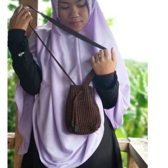 Terbaru dan terlaris/【Original✔️】/Star/「5.5 F⚡ASH SALE」/【Import Terbaik】 ✨NAGIHI✨ Tas Rajut Serut Mi