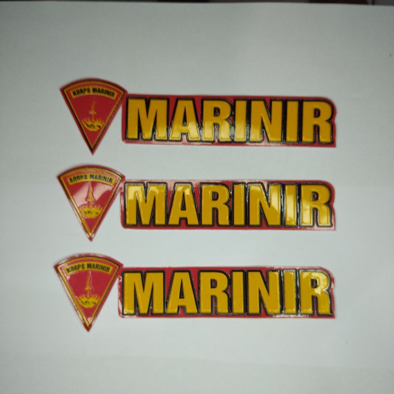 Stiker Timbul Logo MARINIR Panjang