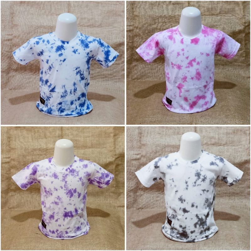 kaos anak distro murah tie dye uk : 2-10tahun