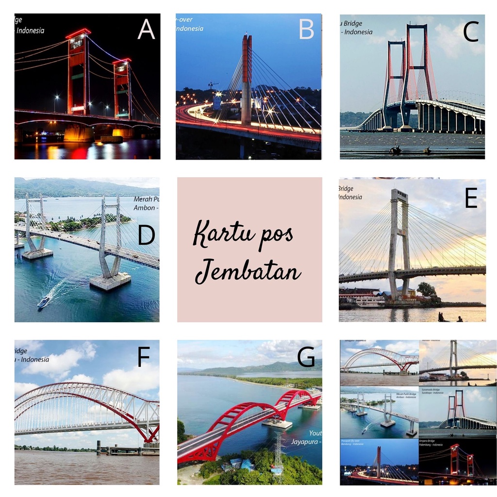

MC- Kartu pos kartupos Jembatan / Bridge Postcard