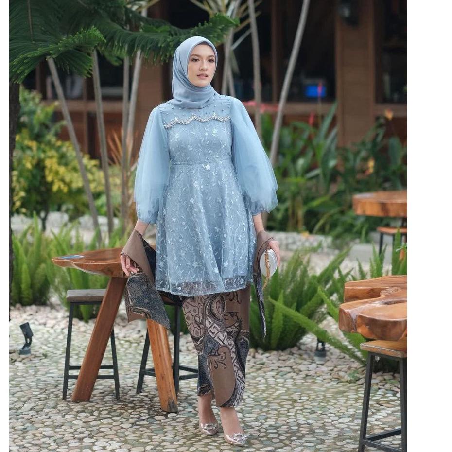 Stok terbatas.. Kebaya Luna Series Rose Gold KEBAYA MODERN ORIGINAL COUPLE BAJU BATIK ATASAN WANITA 