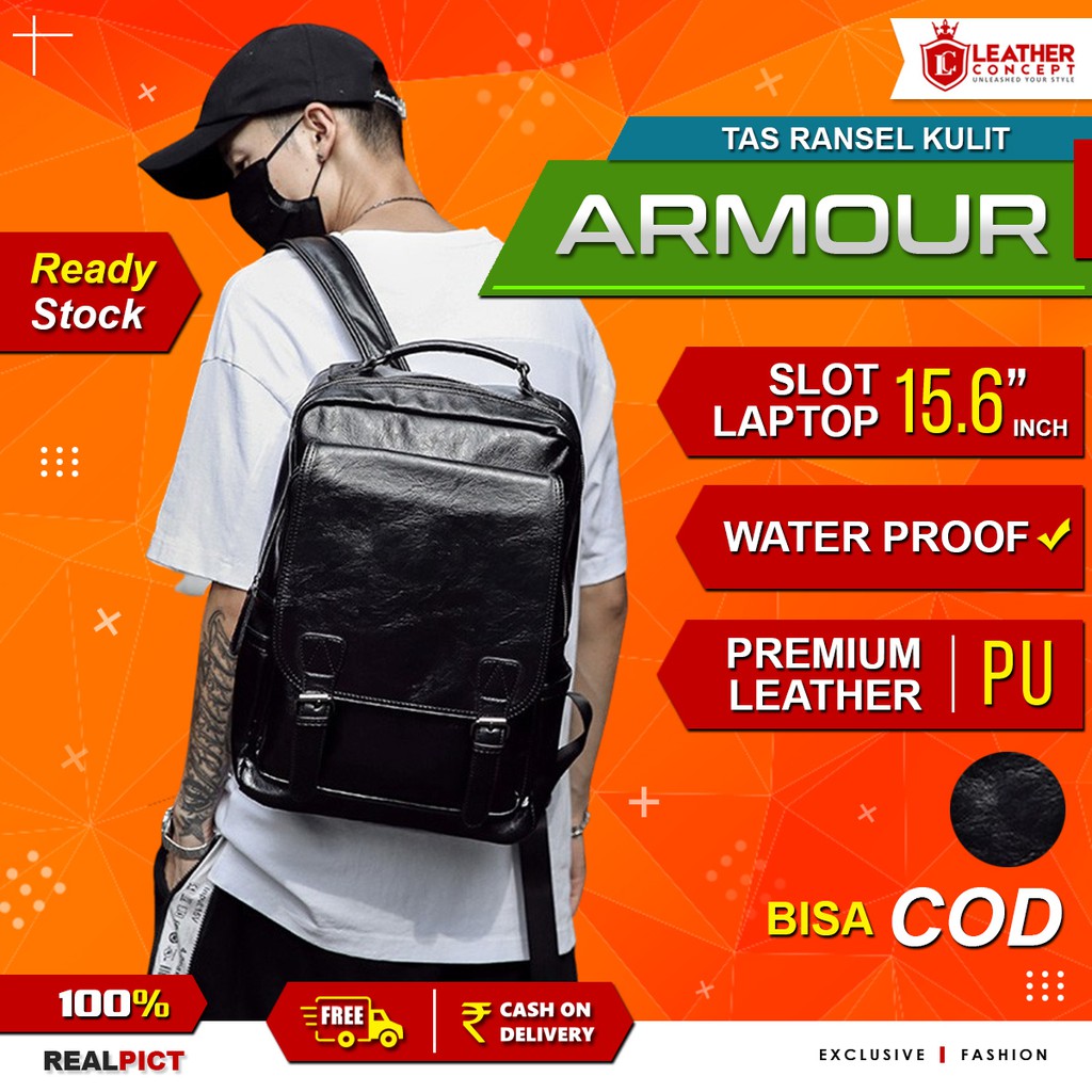 Tas Ransel Kulit Pria Tas Pria (ARMOR)