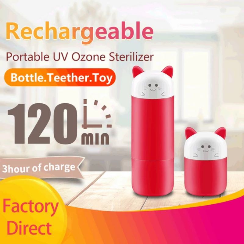 Bimirth Portable UV ozone bottle sterilizer. botol desinfektan steril