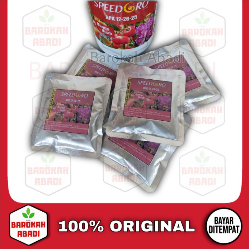 PUPUK SPEEDGRO 06 BUNGA DAN BUAH 25 GRAM KEMASAN REPACK