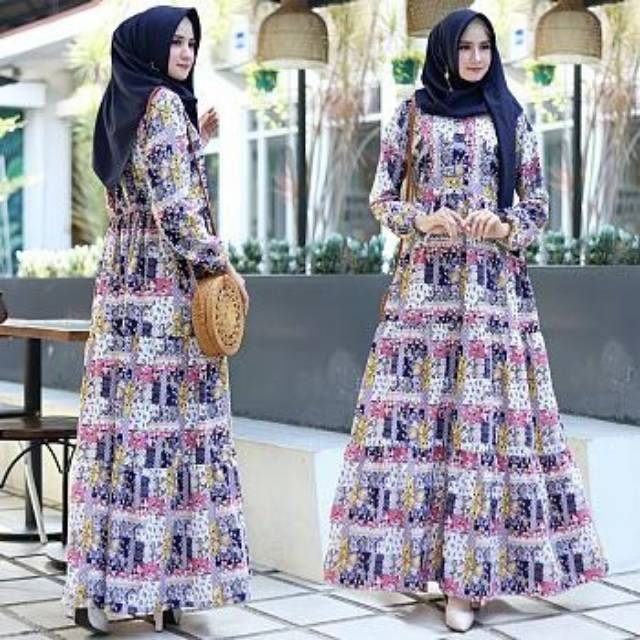 Maxi olivia 3 susun 4warna