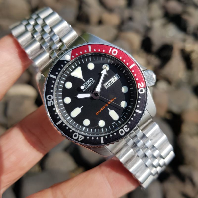 JAM TANGAN SEIKO PRIA DRIVERS AUTOMATIC STAINLESS STEEL ORIGINAL BM