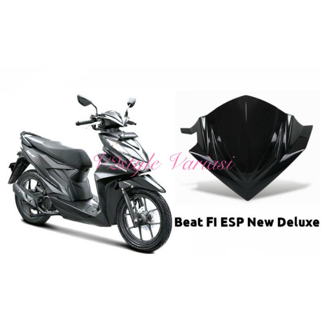 VISOR BEAT NEW DELUXE 2020 2021 WINDSHIELD HONDA BEAT FI ESP ALL NEW DELUXE / STREET ORIGINAL + DOUBLE TAPE 3M PNP TEMPEL Visor Beat Fi Esp New 2020-2021 Winshiled Beat Esp New Deluxe 2020-2021 Winsil Beat Esp New PISOR BEAT DELUXE FISOR VIZOR BATOK MOTOR