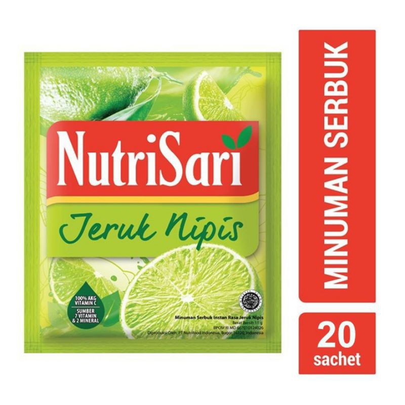 

Nutrisari Jeruk Nipis 11 gr 20 sachet