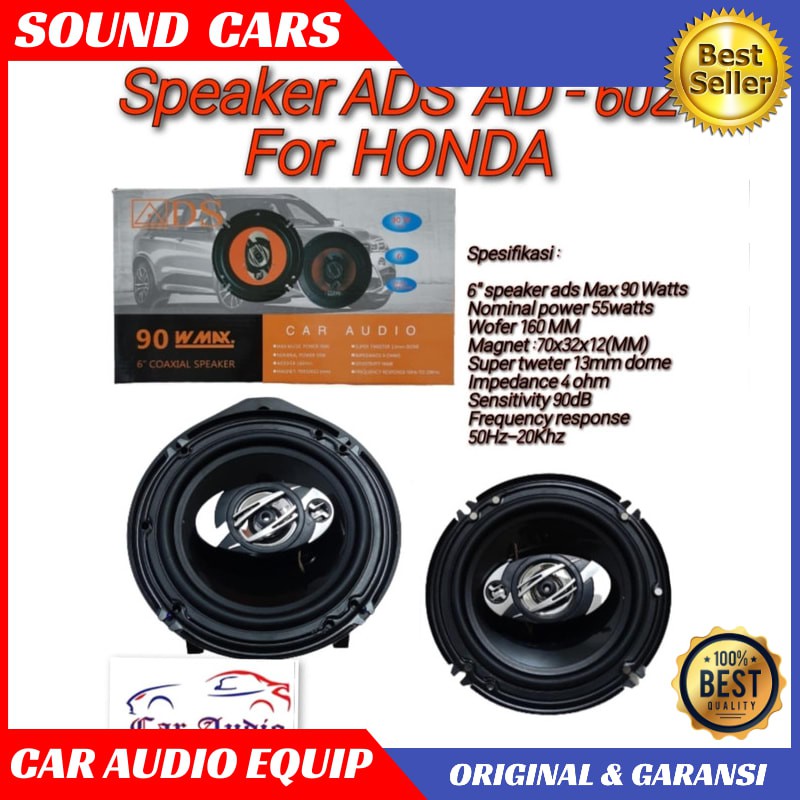 Speaker Honda Mobilio Speaker ADS AD-602 HONDA MOBILIO Best Quality Garansi Original